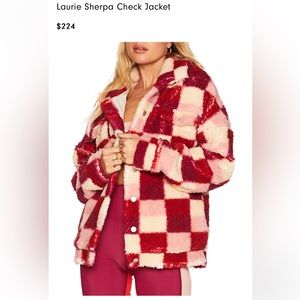 Beach Riot Laurie Sherpa jacket size xs NWT